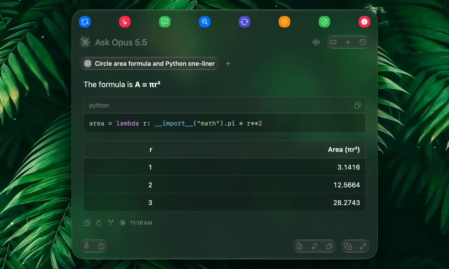 Fluent – Code And Tables In An Answer