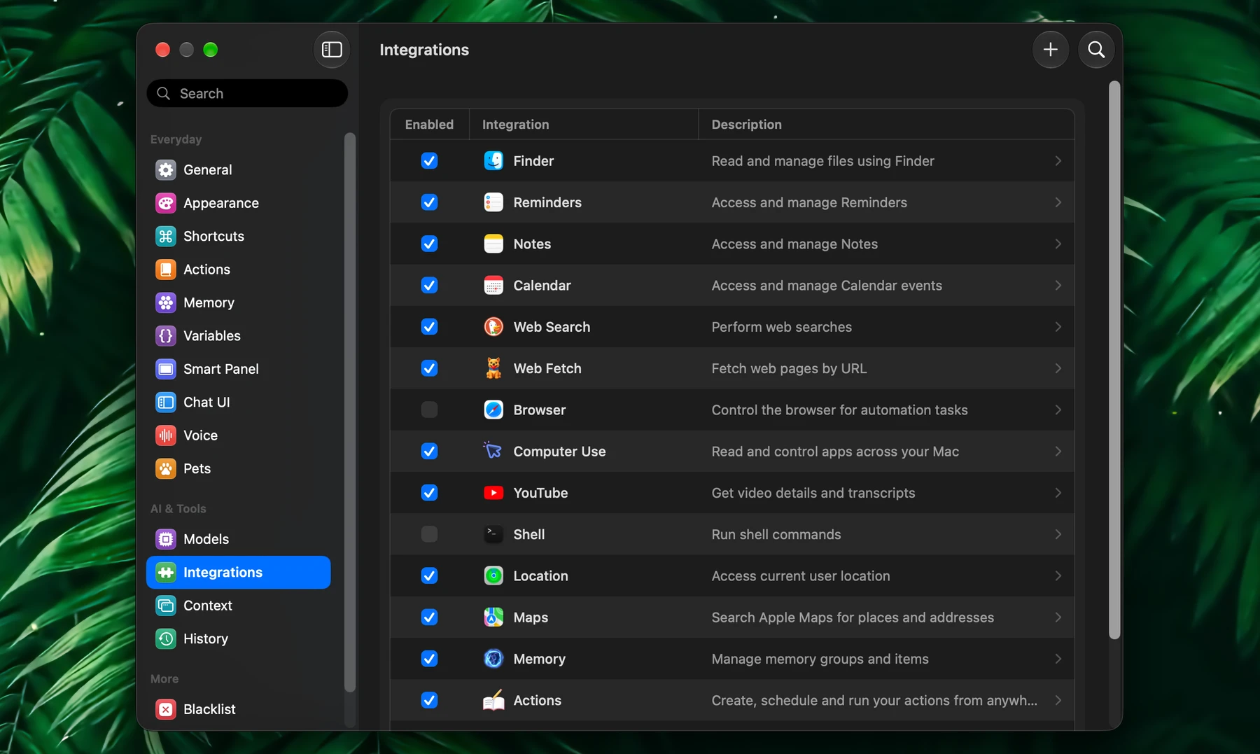 Fluent – Built-in Integrations