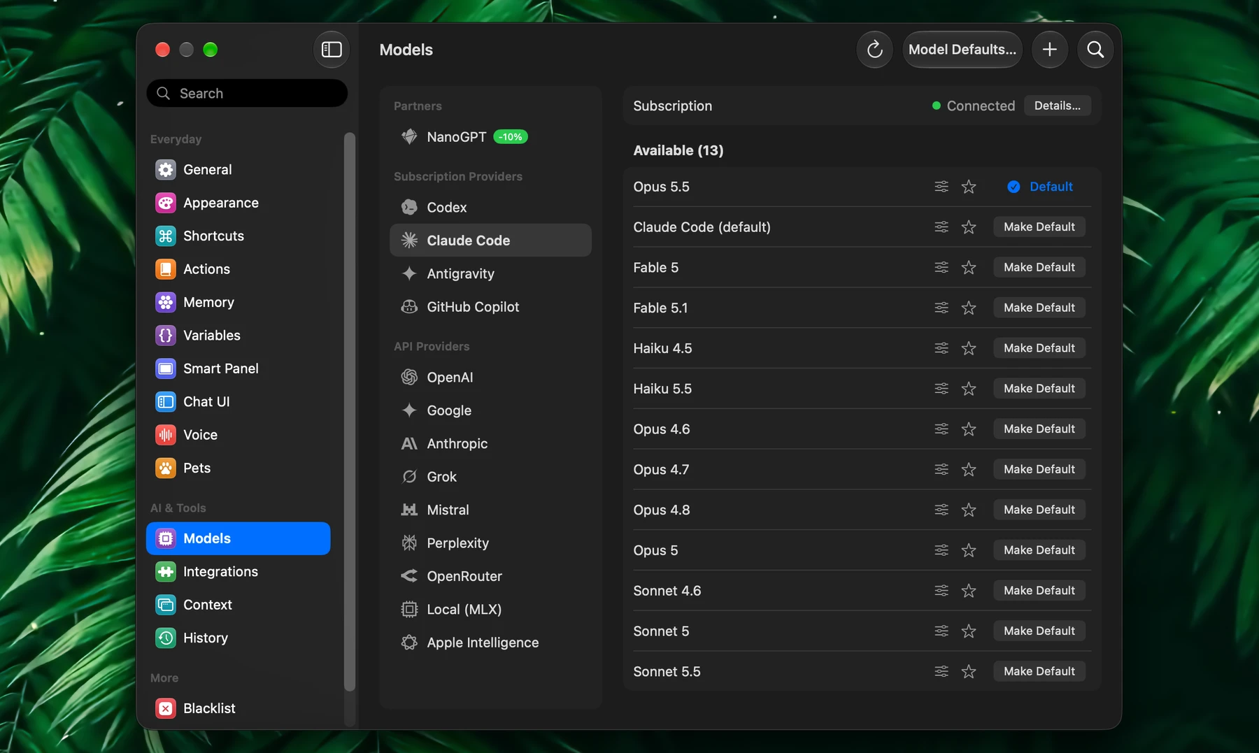 Fluent Onboarding - Built-in Providers, OpenAI